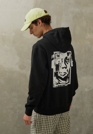 Obey Clothing TORN ICON HOOD - Felpa con cappuccio - black