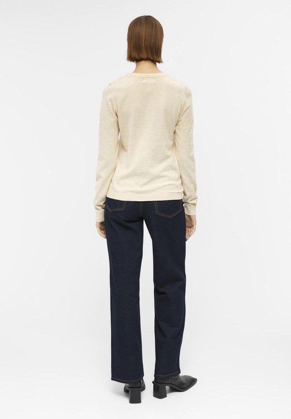 OBJTHESS LS O-NECK - Jumper - sandshell3