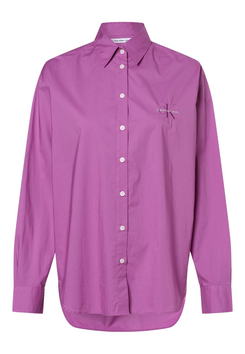 Pitkähihaiset, napilliset paidat kirkkaanvioletista puuvillasta. Siinä on klassinen kaulus, edessä napit ja rinnan kohdalla brodeerattu logo.