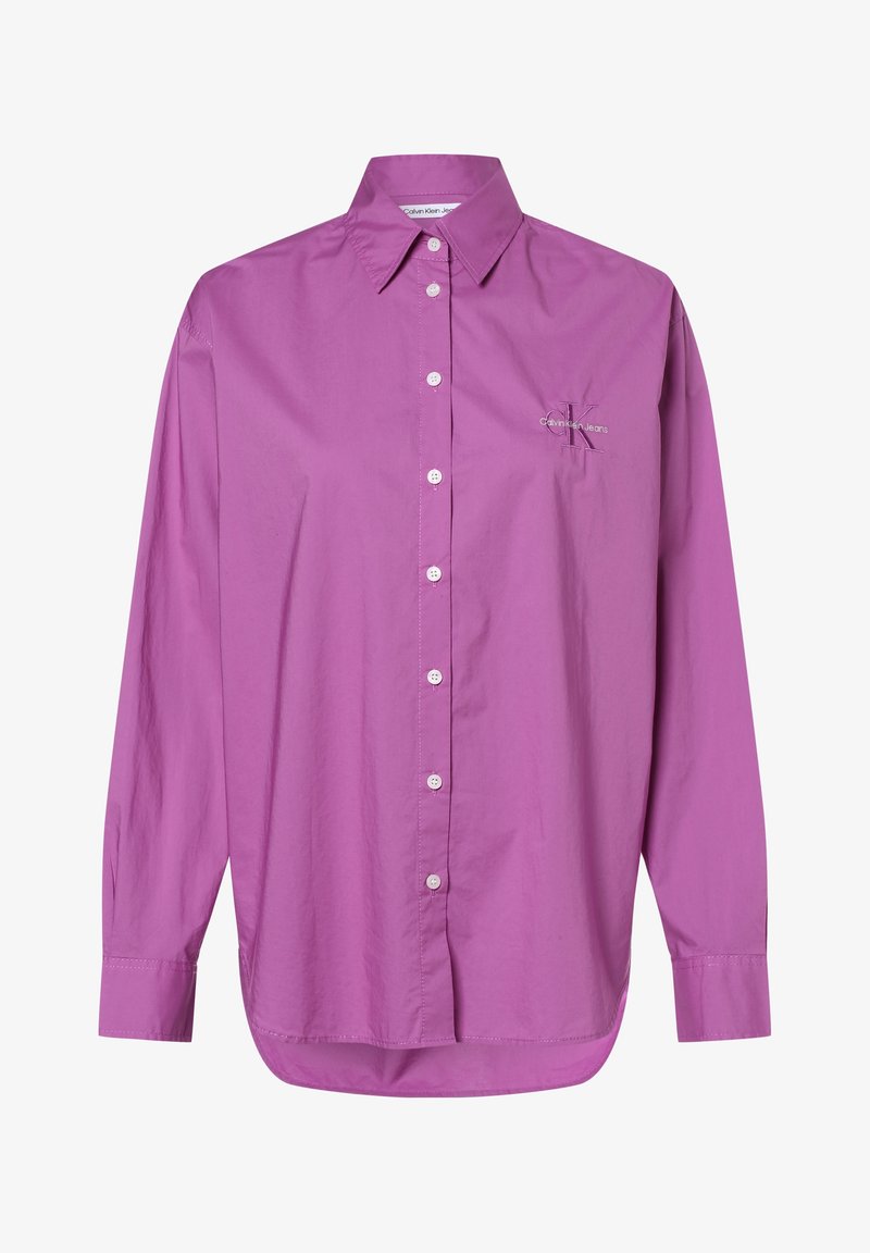 Pitkähihaiset, napilliset paidat kirkkaanvioletista puuvillasta. Siinä on klassinen kaulus, edessä napit ja rinnan kohdalla brodeerattu logo.