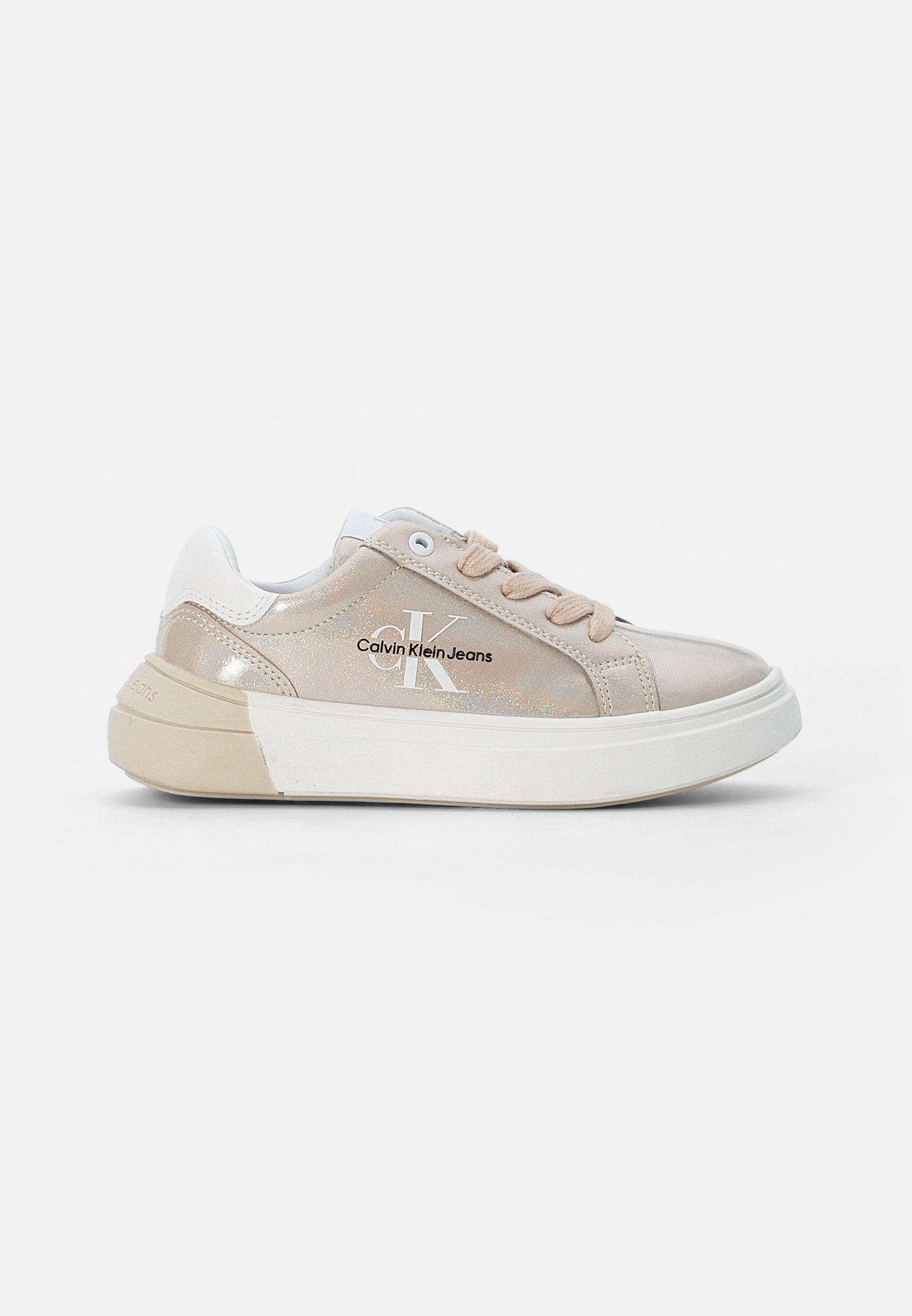 Calvin Klein Jeans Sneakers laag - beige/goudkleurig - Zalando.nl