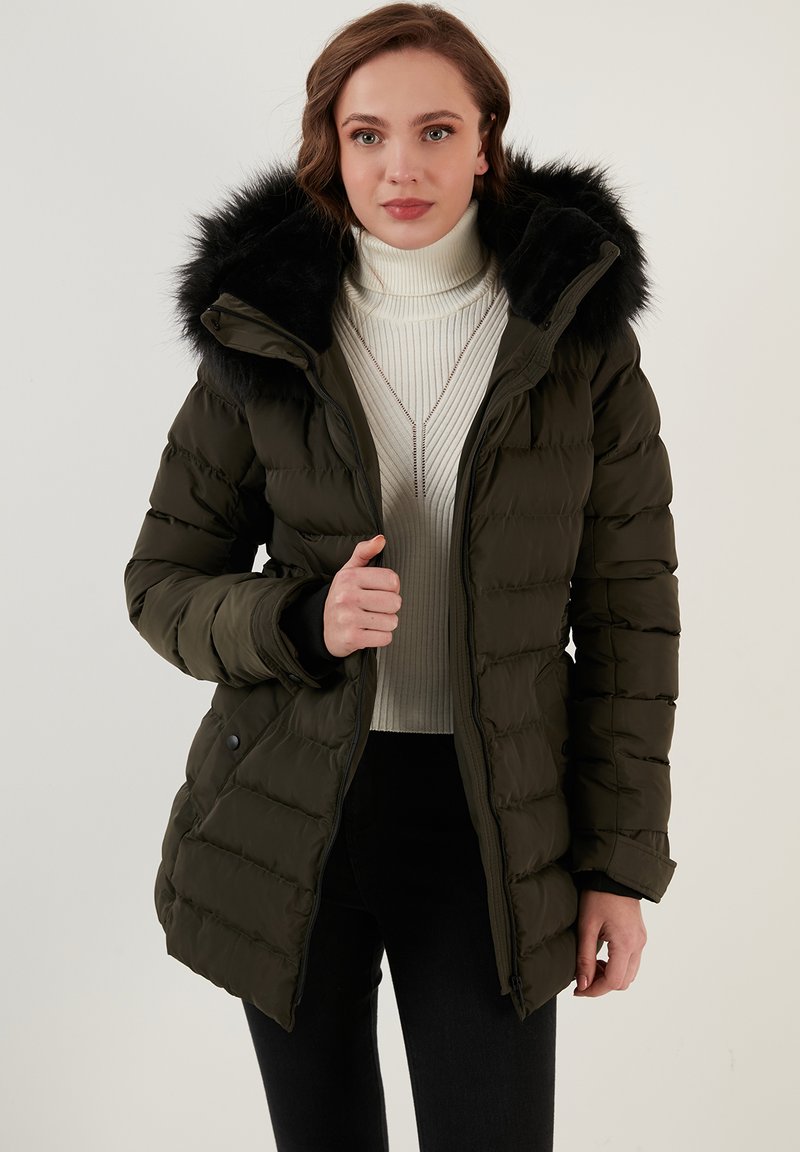 LELA REGULAR FIT - Žieminis paltas - khaki