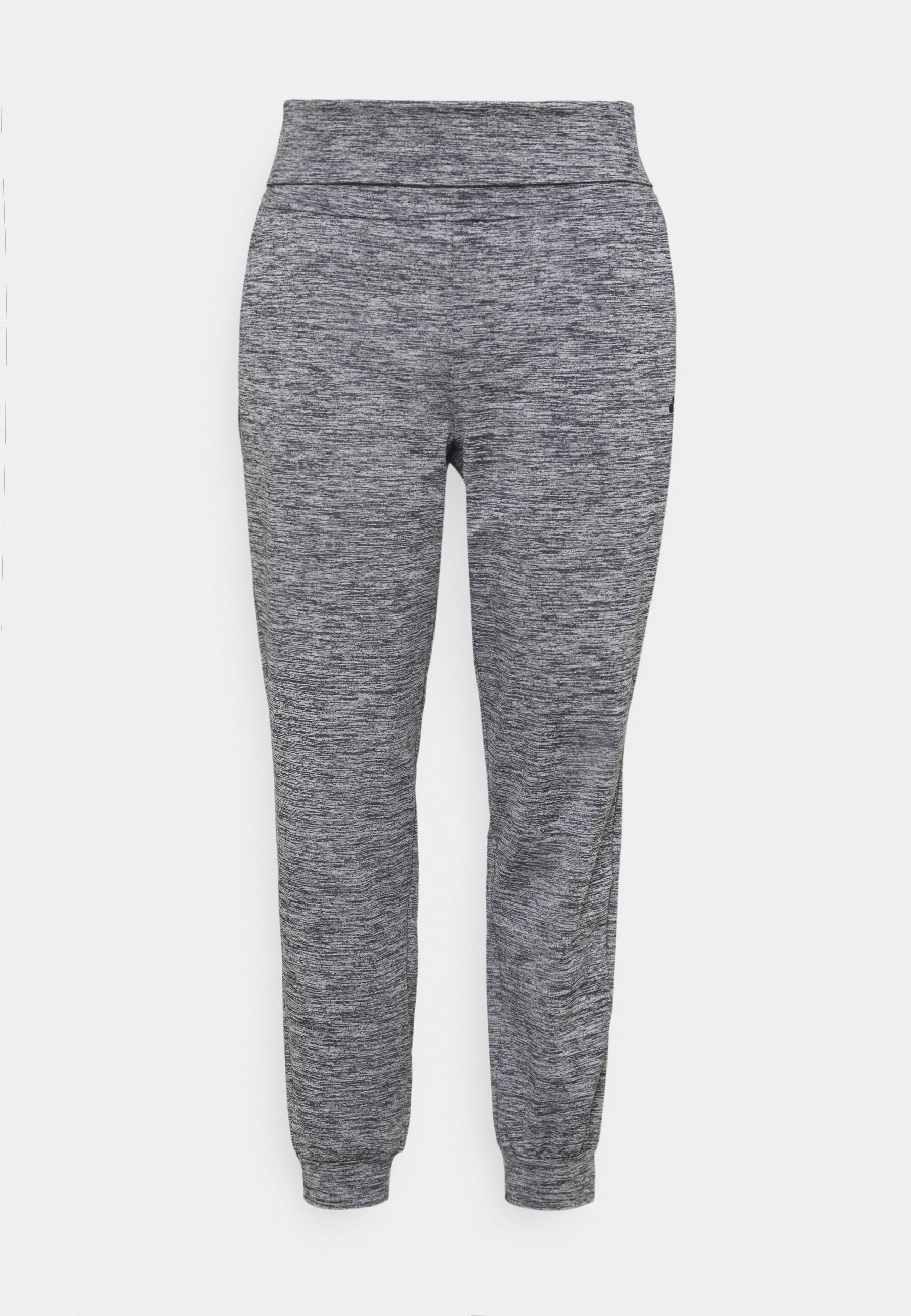 ONLY Play ONPMETEA FOLD CURVY - Pantaloni sportivi - medium grey  melange/grigio chiaro screziato - Zalando.it