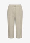 KCMILLE CROPPED - Nohavice - chinchilla chalk stripe