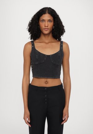 DAUPHINE BUSTIER SHADOW - Top - black