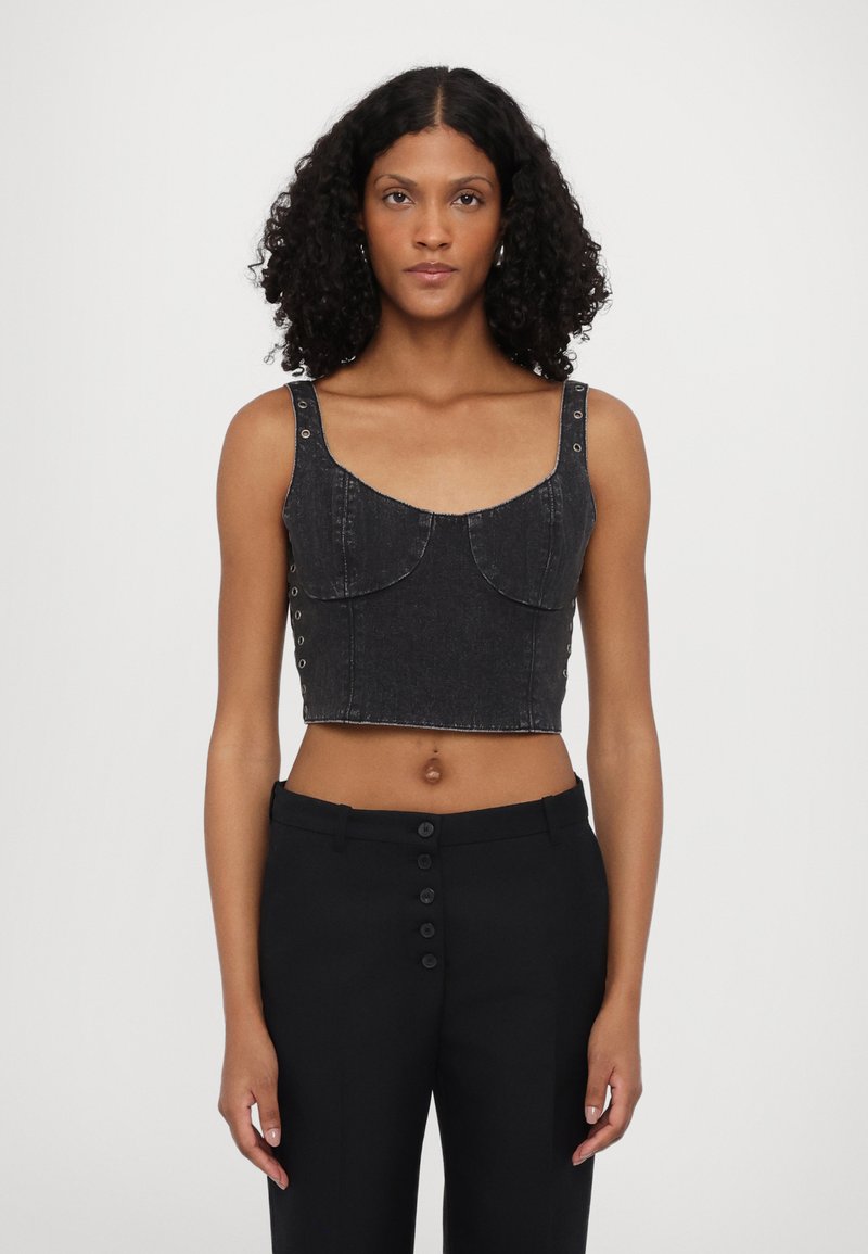 Ksubi DAUPHINE BUSTIER SHADOW - Top - black