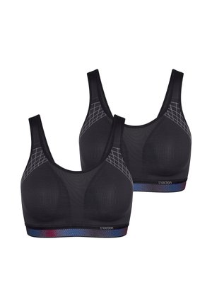 2-PACK ACTION CARDIO FLOW - Bustier - black
