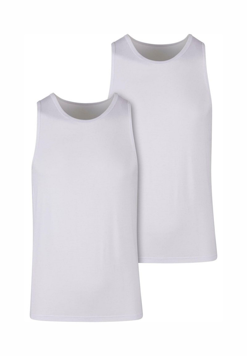 Urban Classics BASIC TANK 2-PACK - Undershirt - white white/off-white ...