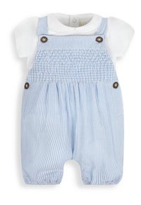 JoJo Maman Bébé - 2-PIECE SMOCKED COLLAR SET STANDARD - Body - blue Miniatúrny obrázok 1