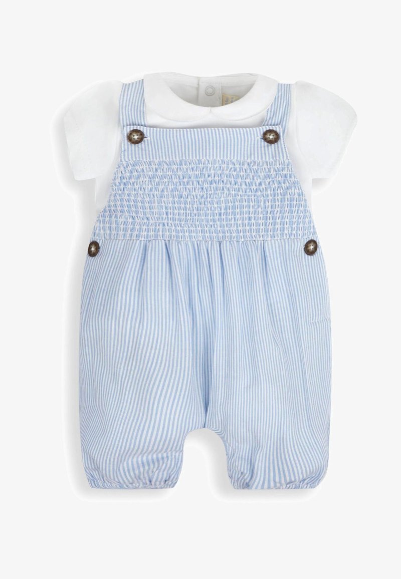 JoJo Maman Bébé 2-PIECE SMOCKED COLLAR SET STANDARD - Body - blue