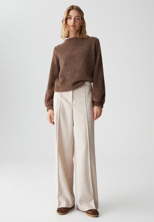 OPUS SOFT RELAXED FIT STRAIGHT CUT - Felpa - cocoa