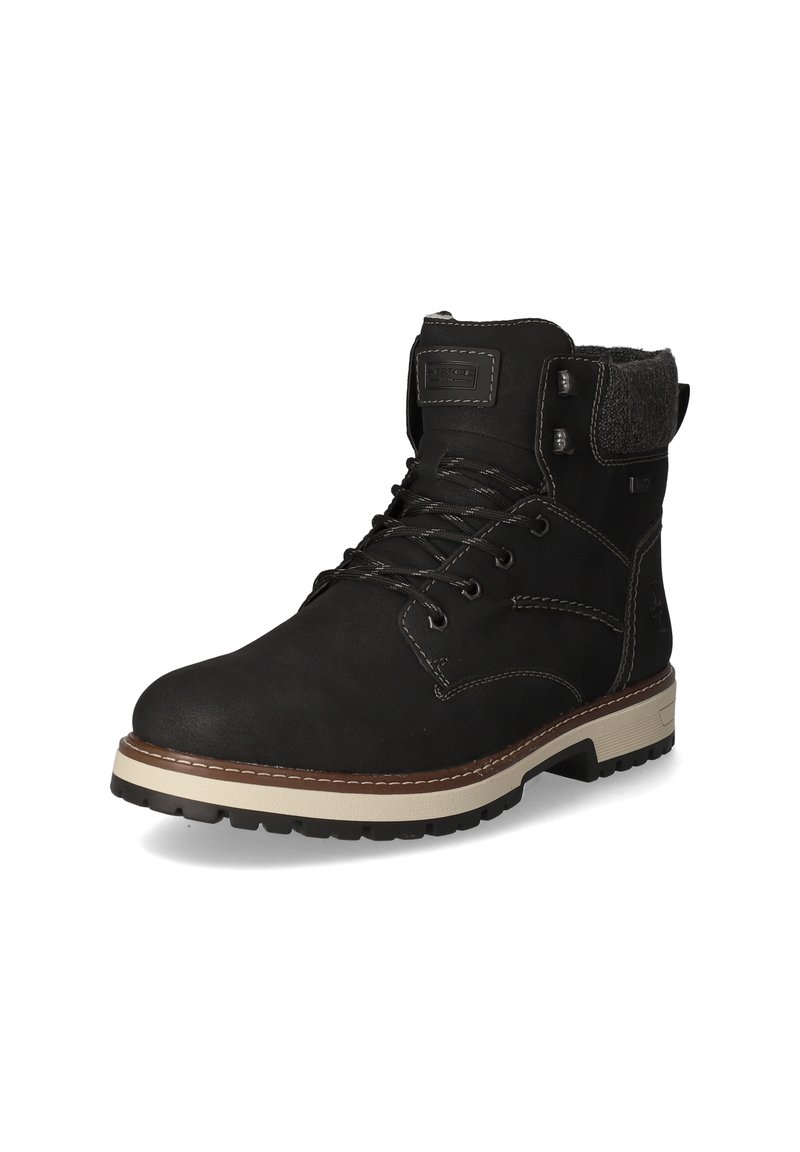 rieker black lace up boots