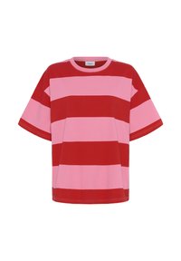 Unselected, wild orchid/red block stripe