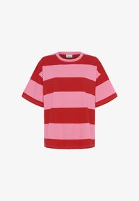 Atlasīts, wild orchid/red block stripe