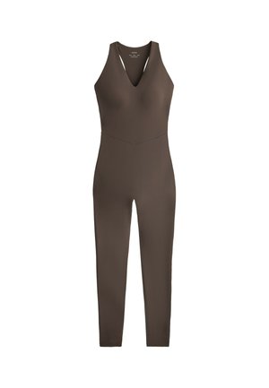 OYSHO, LONG COMPRESSIVE JUMPSUIT - Combinaison - brown