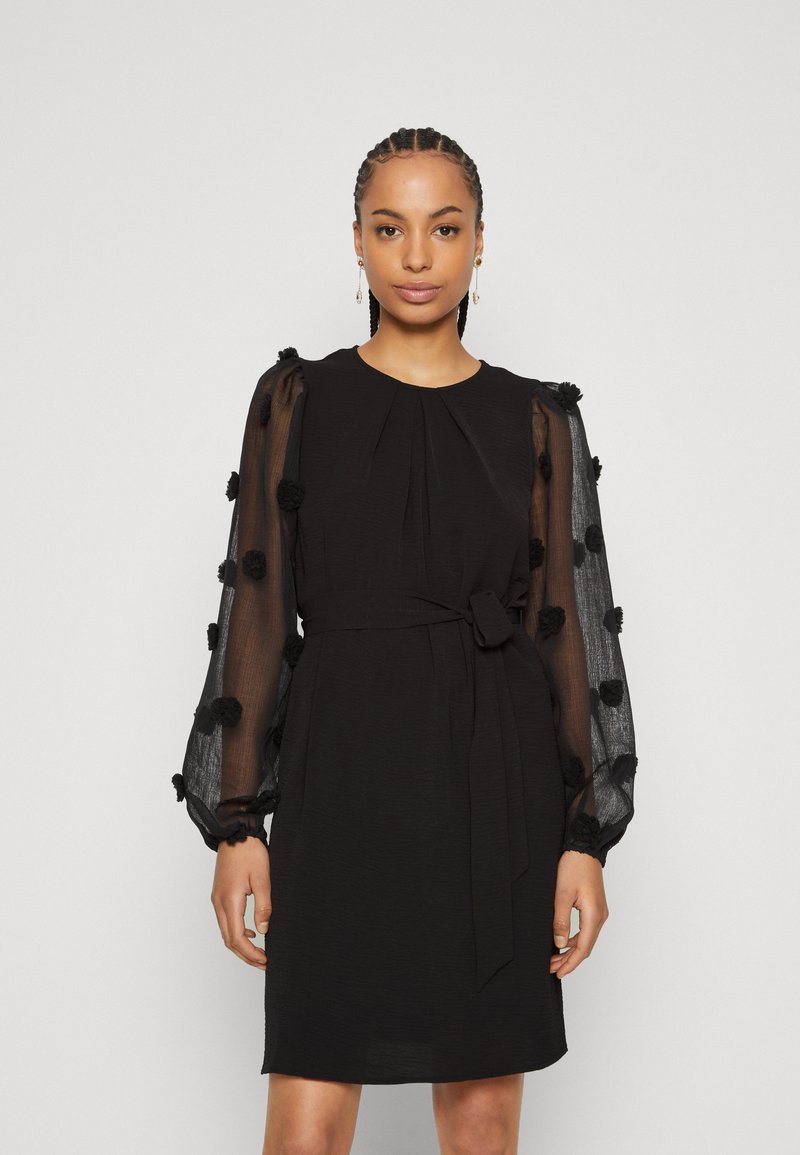 VILA - VIRUNA DRESS - Koktélruha / Partiruha - black, Nagyítás