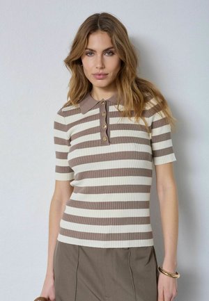 BONNY STRIPE  - Polo krekls - walnut