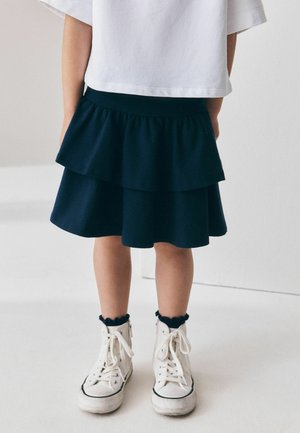 Next, REGULAR FIT - TIERED RARA SKIRT . - Pleated skirt - navy blue
