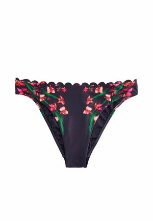 FLORAL SCALLOP EDGE - Badehose Slip - navy
