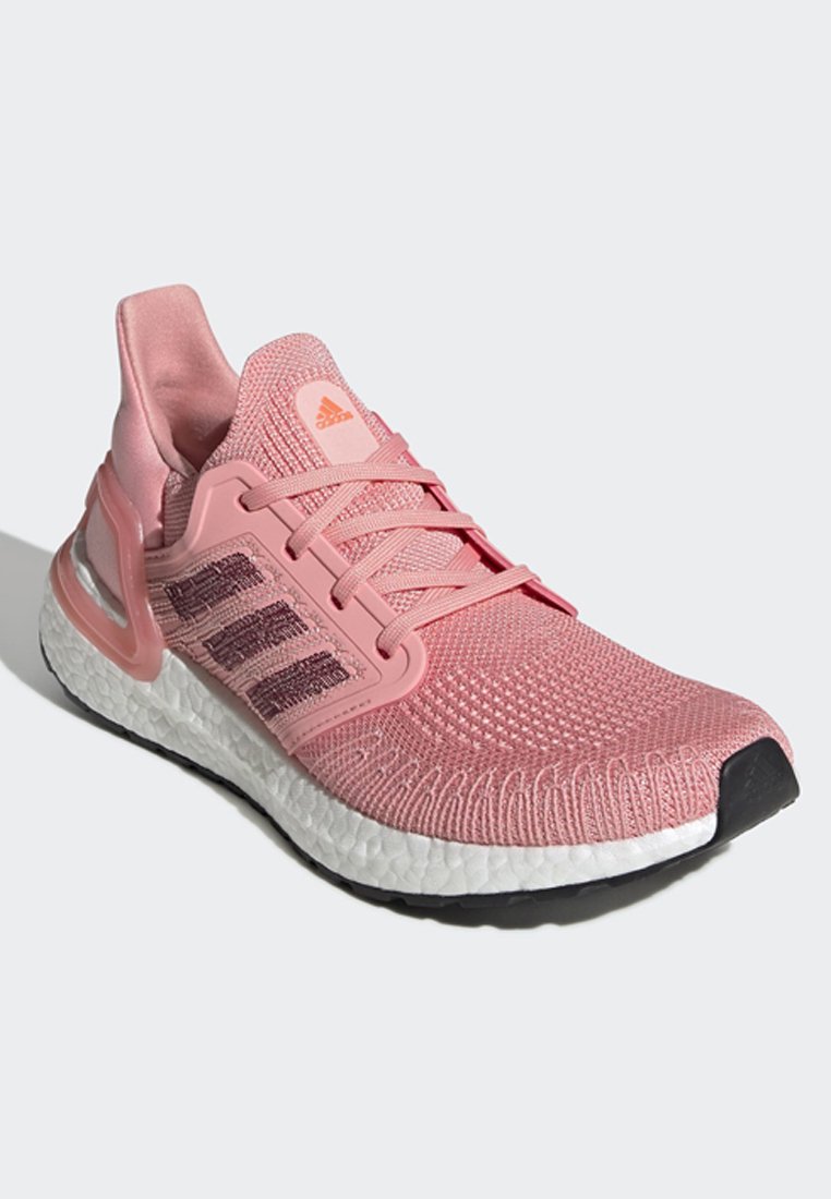 adidas Performance ULTRABOOST 20 SHOES - Hardloopschoenen neutraal -  pink/donkerroze - Zalando.nl