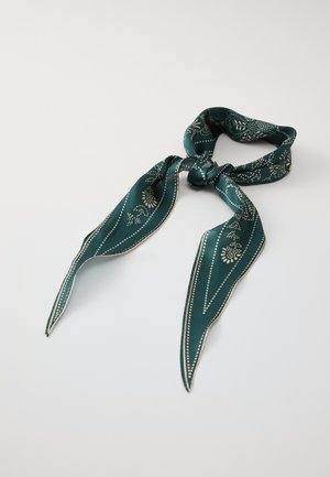 DOTTED FLORA DIAMOND SCARF - Fulardi - topiary green