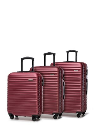 LUGGAGE SET FROM ABS - Wheeled suitcase - red