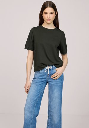 Street One Studio BASIC T-SHIRT MIT KURZARM UND RUNDHALS - T-Shirt basic - oil green