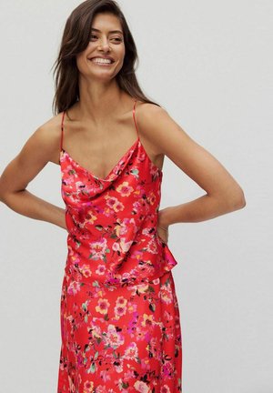 STOCKH LM Studio VALENTINA SATIN FLORAL SLIP - Top - red flower