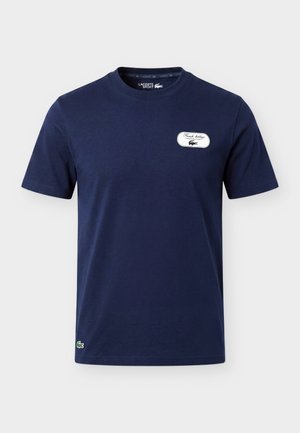 Lacoste Sport, Trükipildiga T-särk - navy blue