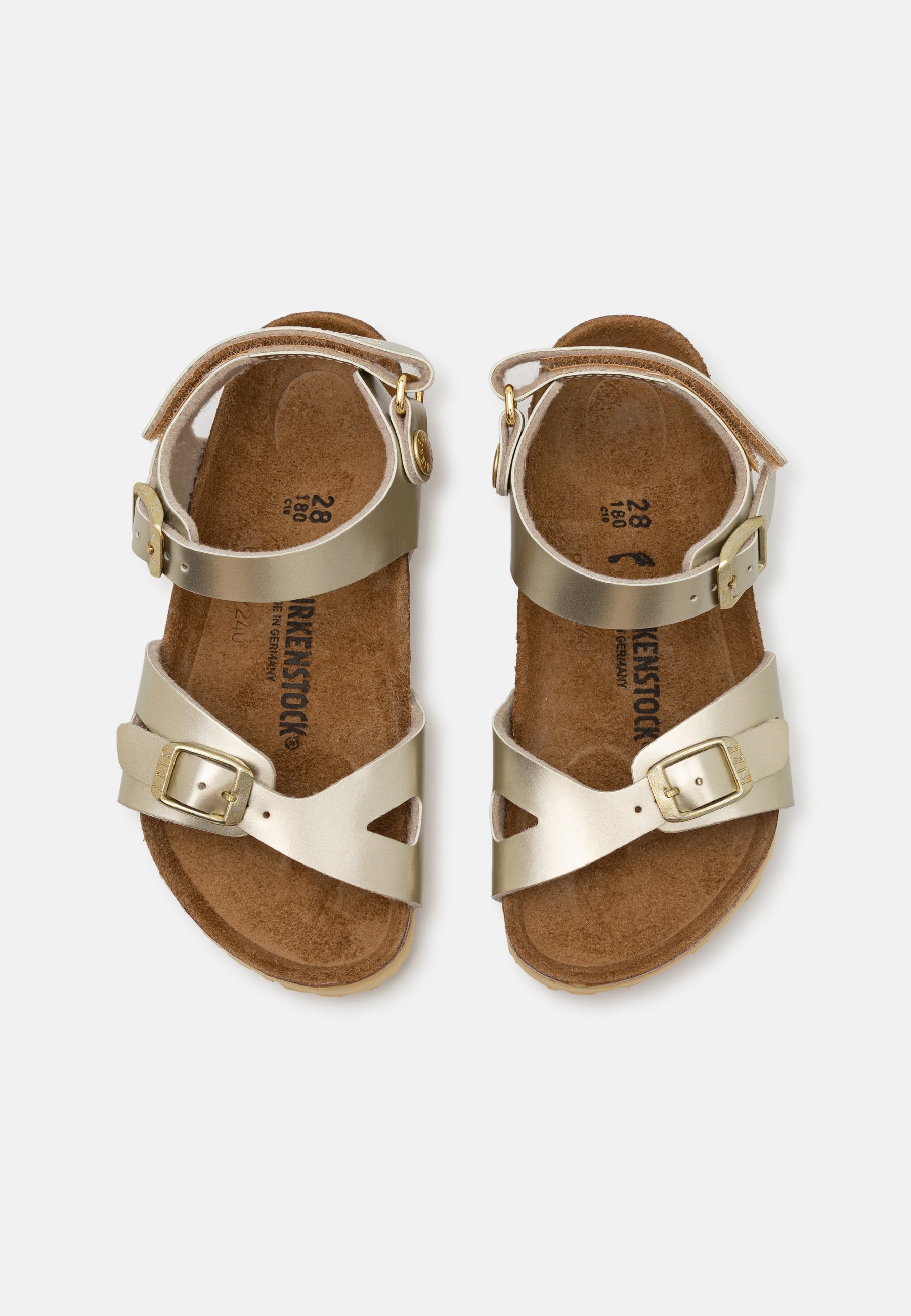 Birkenstock RIO AS KIDS BF NARROW - Sandales - metallic gold/doré