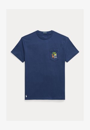 Polo Ralph Lauren CLASSIC FIT EMBROIDERED JERSEY T-SHIRT - Camiseta estampada - dark blue