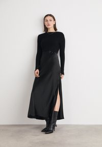 AllSaints - AMOS DRESS 2-IN-1 - Jumper - black Thumbnail Image 1