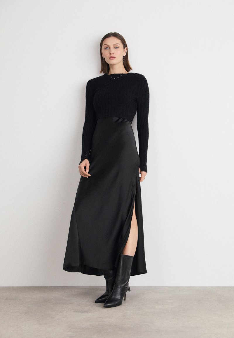 AllSaints AMOS DRESS 2-IN-1 - Džemperis - black