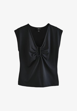 Next, REGULAR FIT - DEEP V-NECK CAP SLEEVE TOP . - T-Shirt basic - black