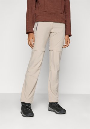 WOMAN ZIP OFF PANT - Szabadtéri nadrágok - sabbia