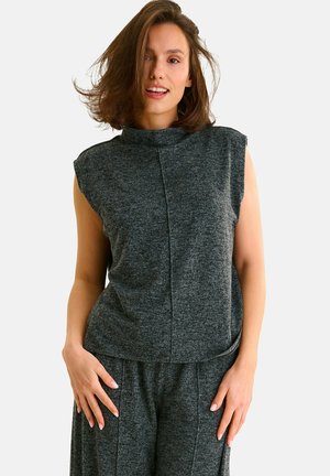 Lisca, COL MONTANT ROSIE - T-shirt basique - gris