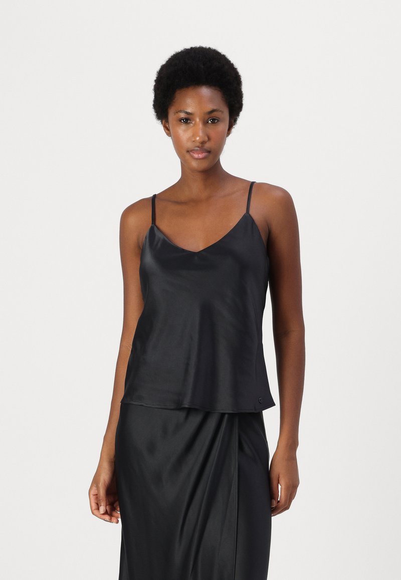 Guess ANASTASIA TANK - Linne - jet black