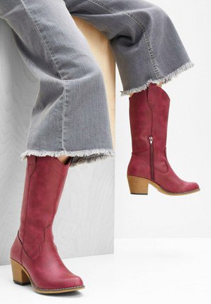 bonprix Stivali texani / biker - red
