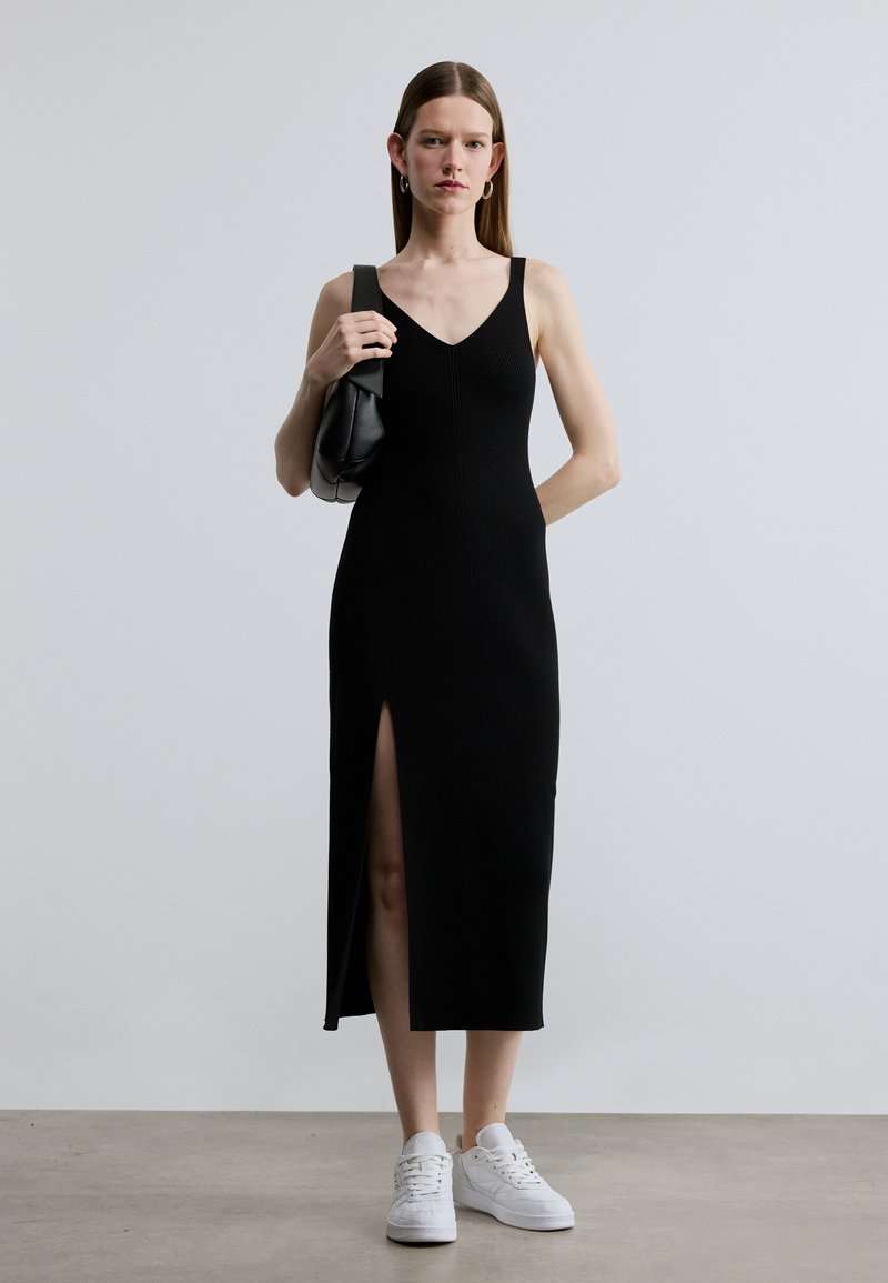 Abito Estivo Da Donna Casual Da Donna 2025 Hot New Yujie The Street Hot Pinch Waist Senza Maniche Elasticizzato Slim Dress Pancia Nascondere Abiti Per Le Donne, Giallo, L - Foto 6