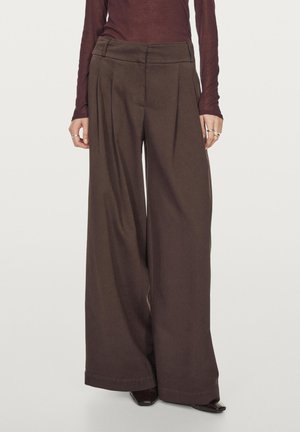 Massimo Dutti MID-RISE WIDE- - Bukser - mottled lilac