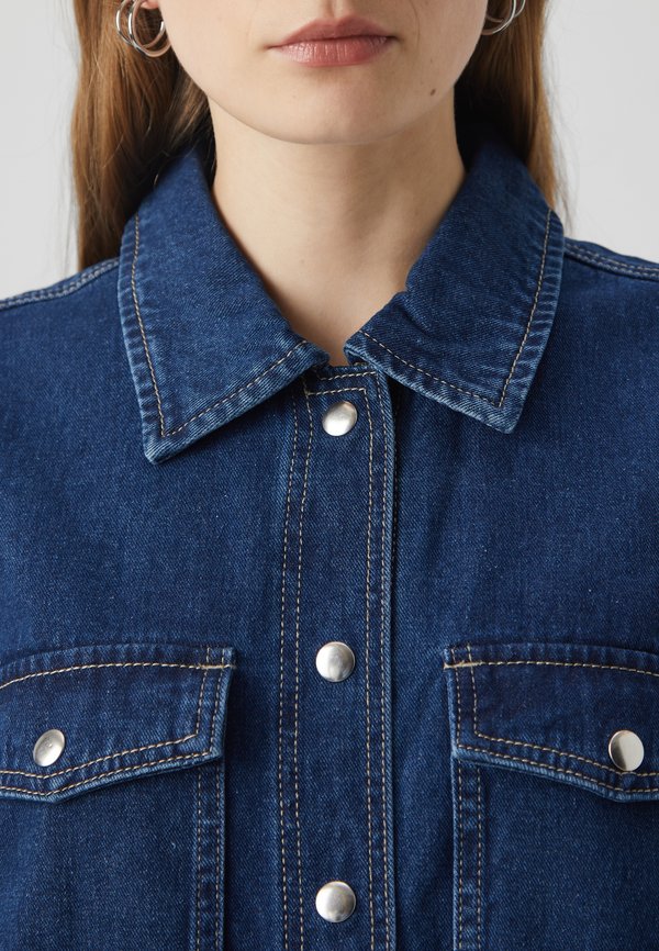 ONLBELLE BUTTON DRESS - Denim dress3