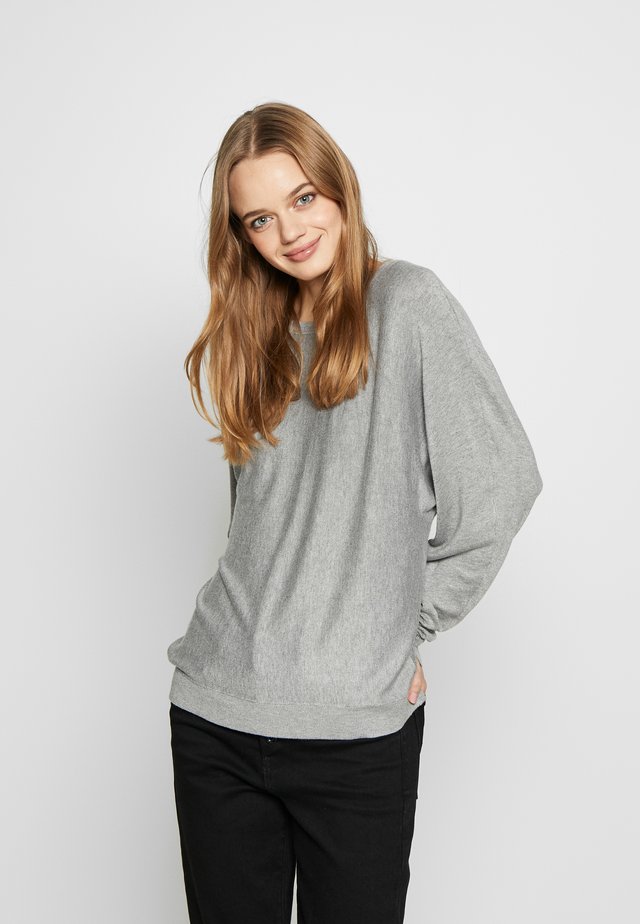 NMOWEN BATWING - Jersey de punto - light grey