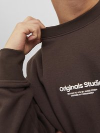 Jack & Jones JORVESTERBRO CREW NECK - Sweatshirt - chocolate brown