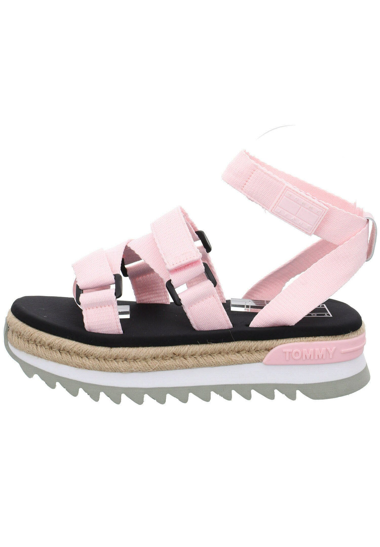 Tommy Jeans ROPE CLEATED - Sandali con plateau - light pink/fuxia -  Zalando.it
