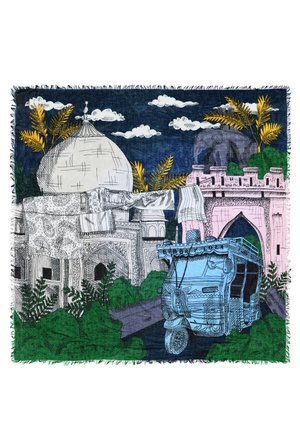 CIUDAD INDIA  - Scarf - marino
