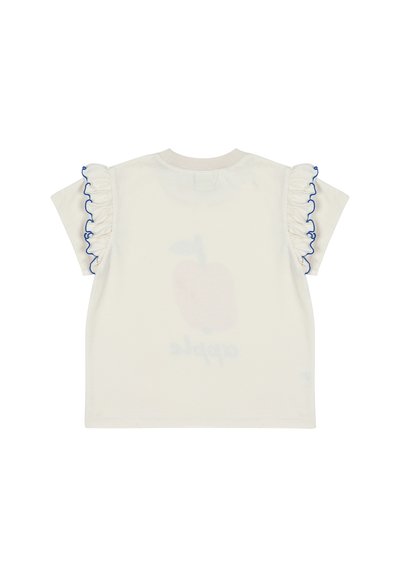 JELLY MALLOW APPLE FRIL - Tricou cu imprimeu - ivory