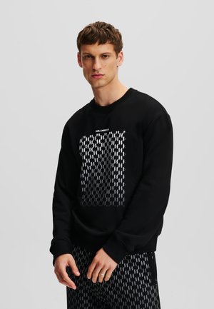 KARL LAGERFELD RELAXED MONOGRAM DEGRAD� - Sweatshirt - black