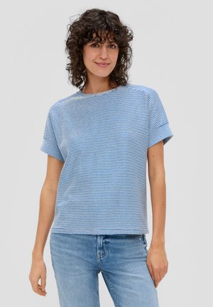 GESTREIFTES  - T-Shirt print - royalblau