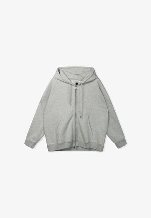 10DAYS, 10DAYS TOPS ZIP CARDIGAN - Felpa con zip - light grey melee