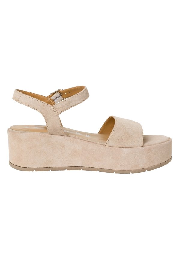 Wedge sandals - ivory suede2